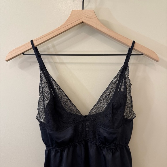 NWT VICTORIA’S SECRET Chantilly Lace Babydoll satin top in black size small - Picture 5 of 10